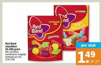 Albert Heijn Red band stazakken aanbieding