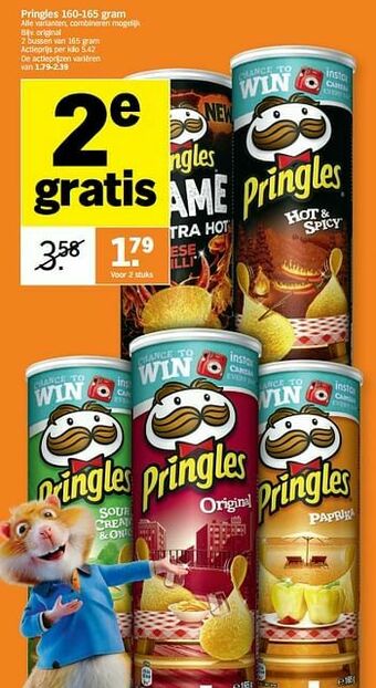 Albert Heijn Pringles original aanbieding