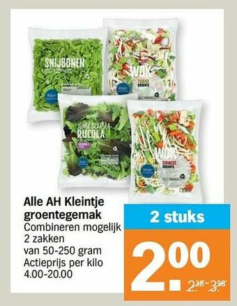 Alle ah kleintje groentegemak