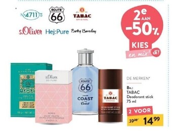 Di Tabac deodorant stick 75 ml aanbieding