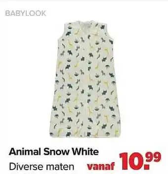 Baby-Dump Animal Snow White aanbieding