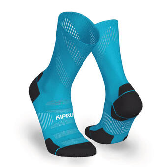 Decathlon Dunne halfhoge hardloopsokken run900 blauw aanbieding