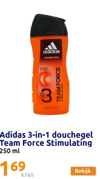 Adidas 3-in-1 douchegel Team Force Stimulating 250ml