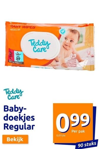 Action Teddy Care Baby- doekjes Regular aanbieding