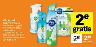 Albert Heijn Ambi pur spray ochtenddauw aanbieding
