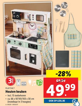 Lidl PLAYTIVE Houten keuken aanbieding