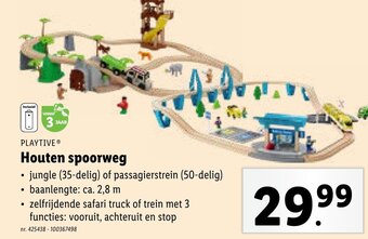 Lidl PLAYTIVE Houten spoorweg aanbieding