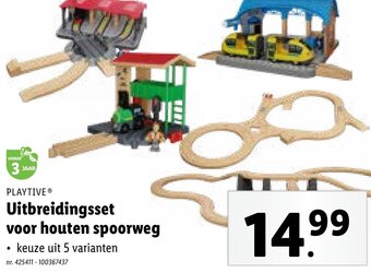 Lidl PLAYTIVE Uitbreidingsset voor houten spoorweg aanbieding