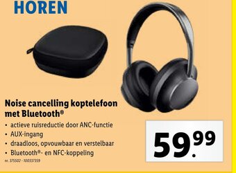 Lidl Noise cancelling koptelefoon met Bluetooth® aanbieding
