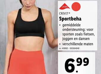 Lidl CRIVIT Sportbeha aanbieding
