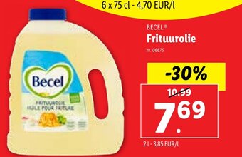 Lidl BECEL Frituurolie 2L aanbieding