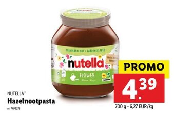 Lidl Nutella Hazelnootpasta aanbieding