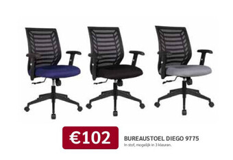 Crack Bureaustoel diego 9775 aanbieding