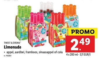 Lidl Twist & Drink Limonade aanbieding