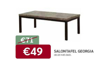 Crack Salontafel georgia aanbieding