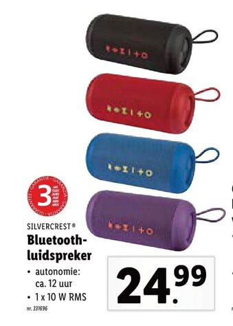 Lidl Silvercrest Bluetooth luidspreker aanbieding
