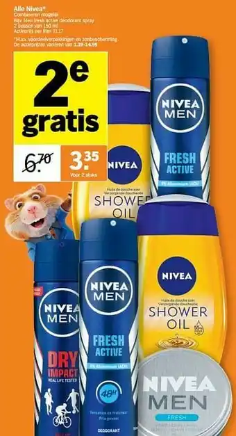 Albert Heijn Men fresh active deodorant spray aanbieding