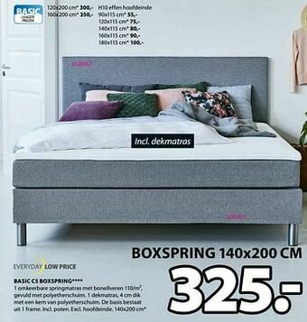 Jysk Basic c5 boxspring aanbieding