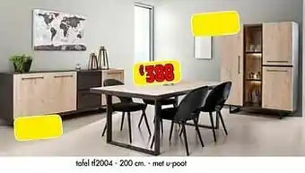 Budget Meubelen Tafel tf2004 aanbieding