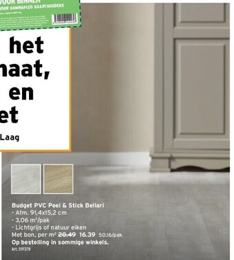 GAMMA Budget pvc peel & stick bellari aanbieding