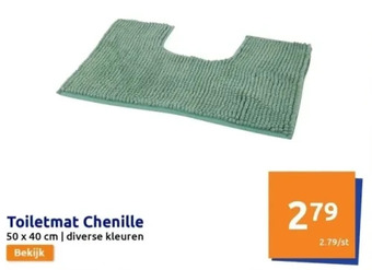 Action Toiletmat chenille aanbieding
