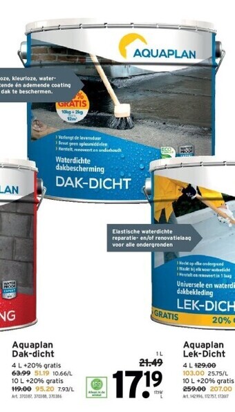 GAMMA Aquaplan dak-dicht aanbieding