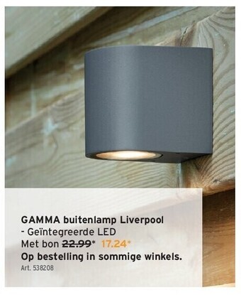 GAMMA Gamma buitenlamp liverpool aanbieding