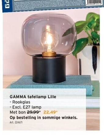 Gamma tafellamp lille