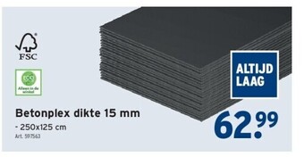 GAMMA Betonplex dikte 15 mm aanbieding