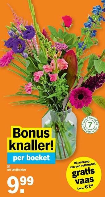 Albert Heijn Ah veldboeket aanbieding
