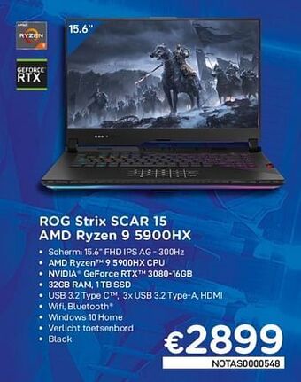 Asus rog strix scar 15 amd ryzen 9 5900hx