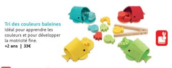 Les Choses Chouettes Tri des couleurs baleines aanbieding
