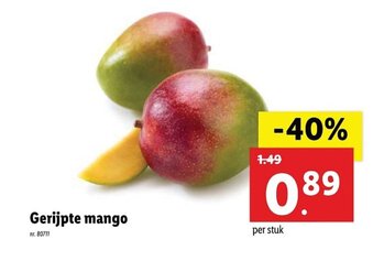 Lidl Gerijpte mango aanbieding