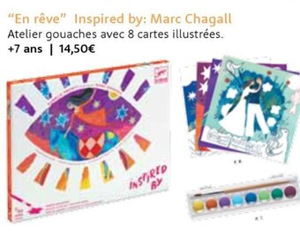 Les Choses Chouettes "En rêve" Inspired by: Marc Chagall aanbieding
