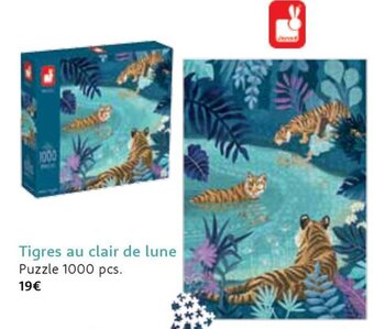 Tigres au clair de lune Puzzle 1000 pcs.