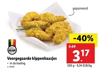 Voorgegaarde kippenhaasjes