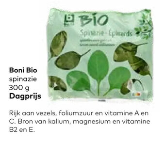 Bio Planet Boni Bio spinazie 300g aanbieding