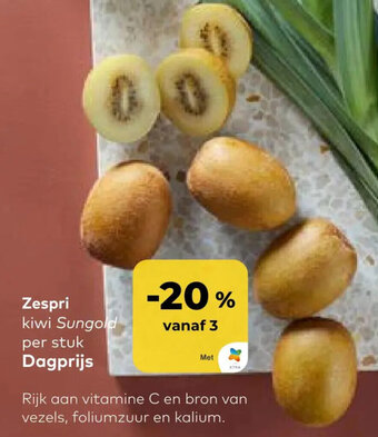 Bio Planet Zespri kiwi Sungold aanbieding