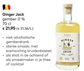 Ginger Jack gember 0 % 70 cl