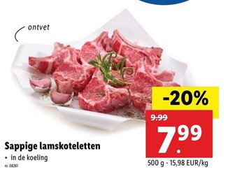 Lidl Sappige lamskoteletten aanbieding