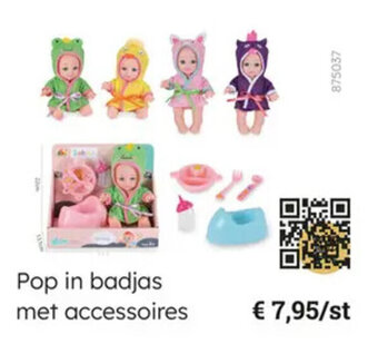 Multi bazar Pop in badjas met accessoires aanbieding