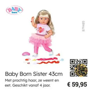 Multi bazar Baby Born Sister 43cm aanbieding