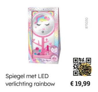 Multi bazar Spiegel met LED verlichting rainbow aanbieding