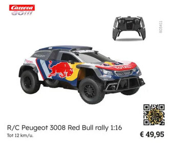 R/C Peugeot 3008 Red Bull rally 1:16