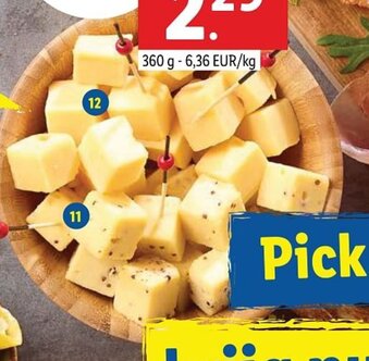 Lidl Kaasblokjes aanbieding