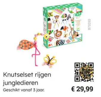 Multi bazar Knutselset rijgen jungledieren aanbieding