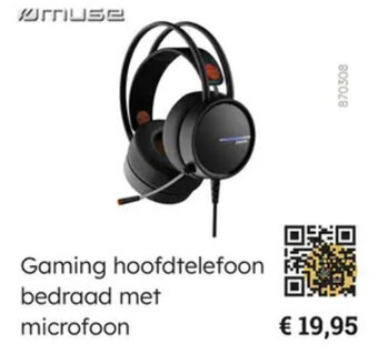 Multi bazar Gaming hoofdtelefoon bedraad met microfoon aanbieding