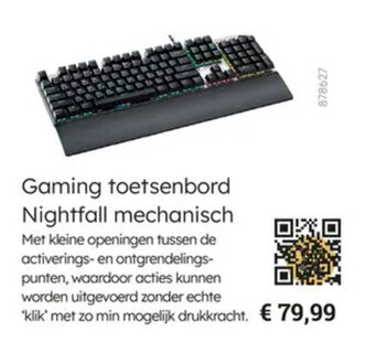 Multi bazar Gaming toetsenbord Nightfall mechanisch aanbieding