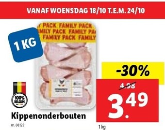 Lidl Kippenonderbouten aanbieding