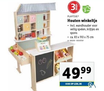Lidl Houten winkeltje aanbieding